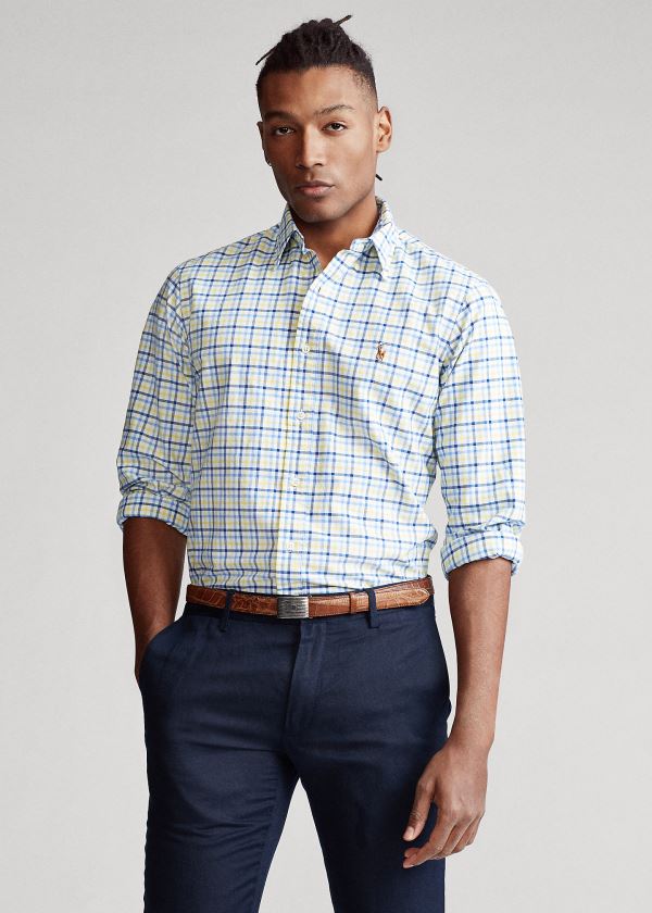 Camisa Polo Ralph Lauren Classic Fit Plaid Homem 21069-JKTL